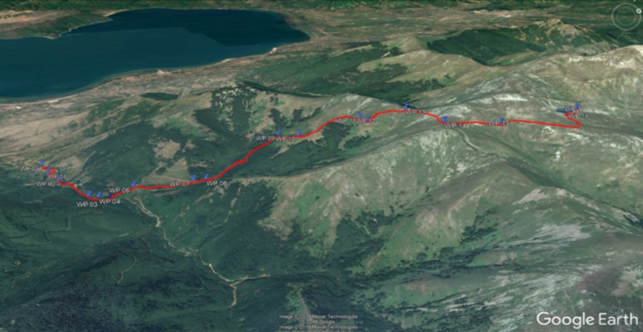 tours/map Big Lake to Prespa Lake