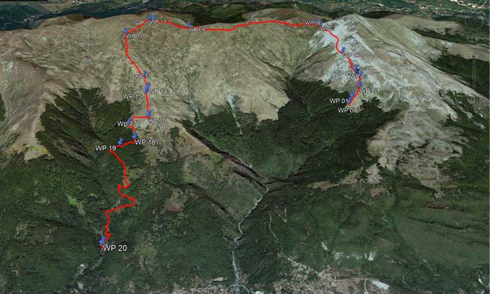 tours/map Ljuboten Beloviste