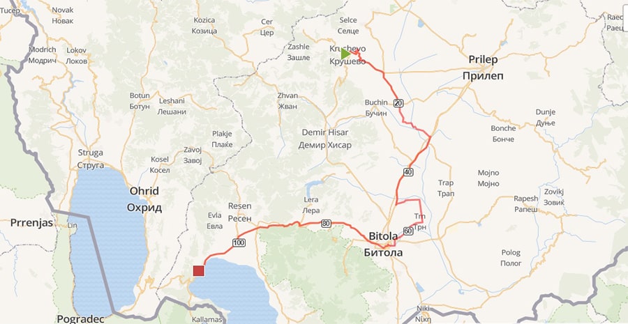 tours/map krushevo bitola prespa